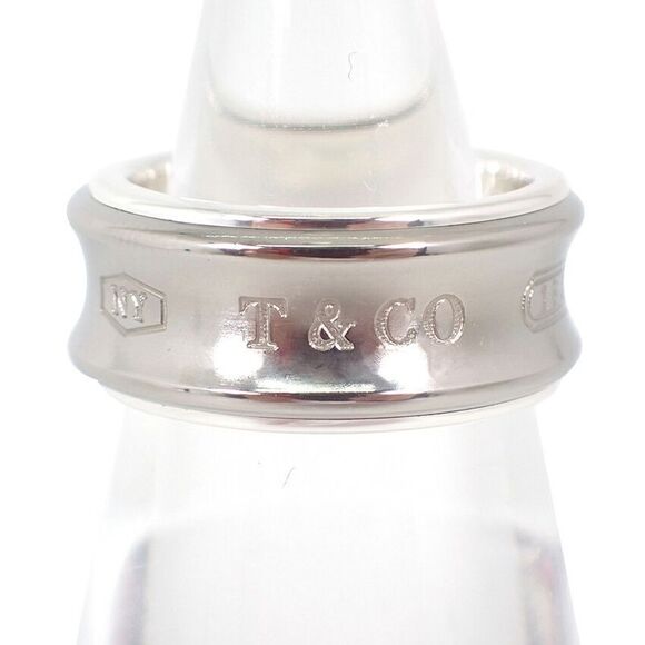 Tiffany & Co 925 Titanium 1837 Ring No 8 J123-13